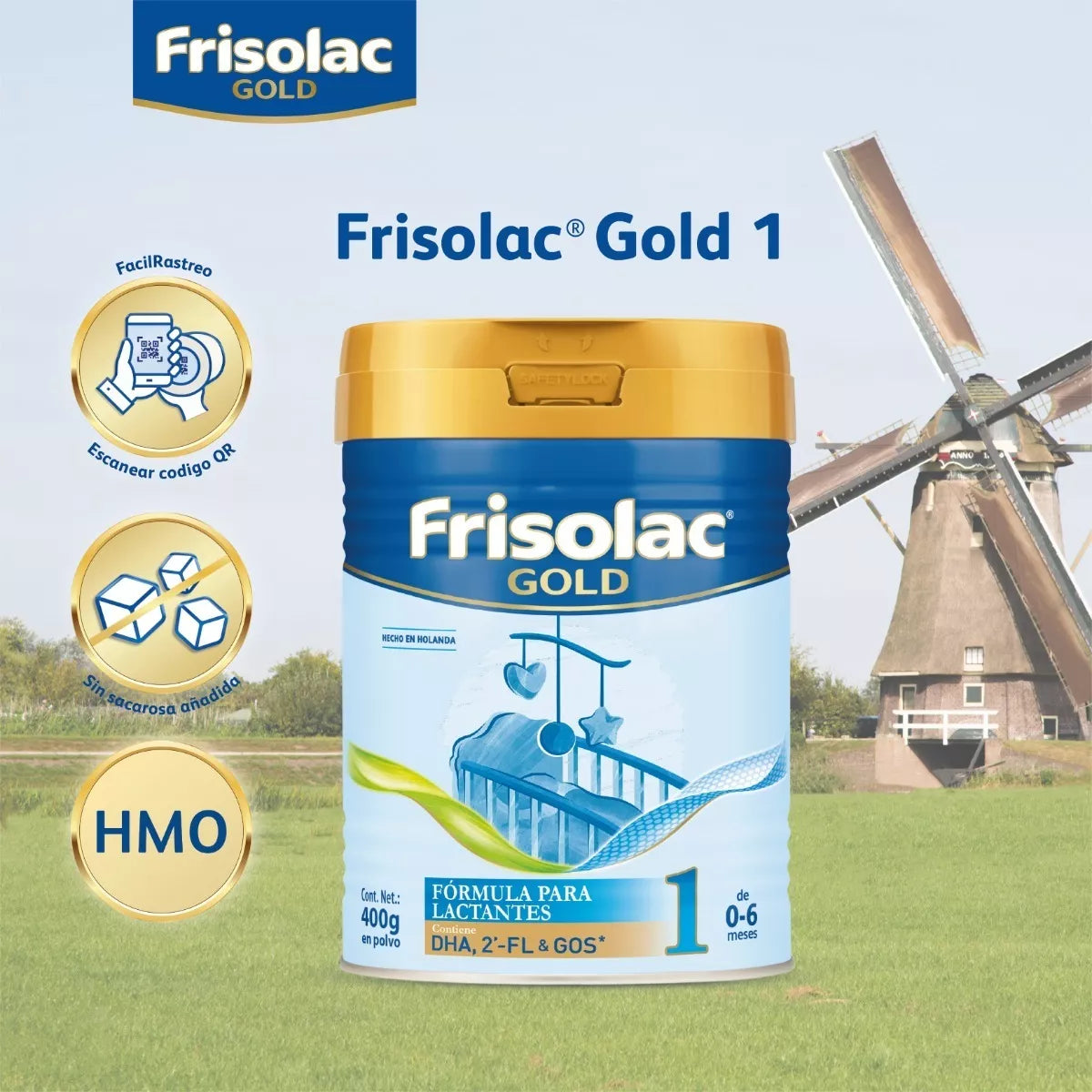 Frisolac Gold 1 (0-6 Meses) Lata C/ 400 Gr