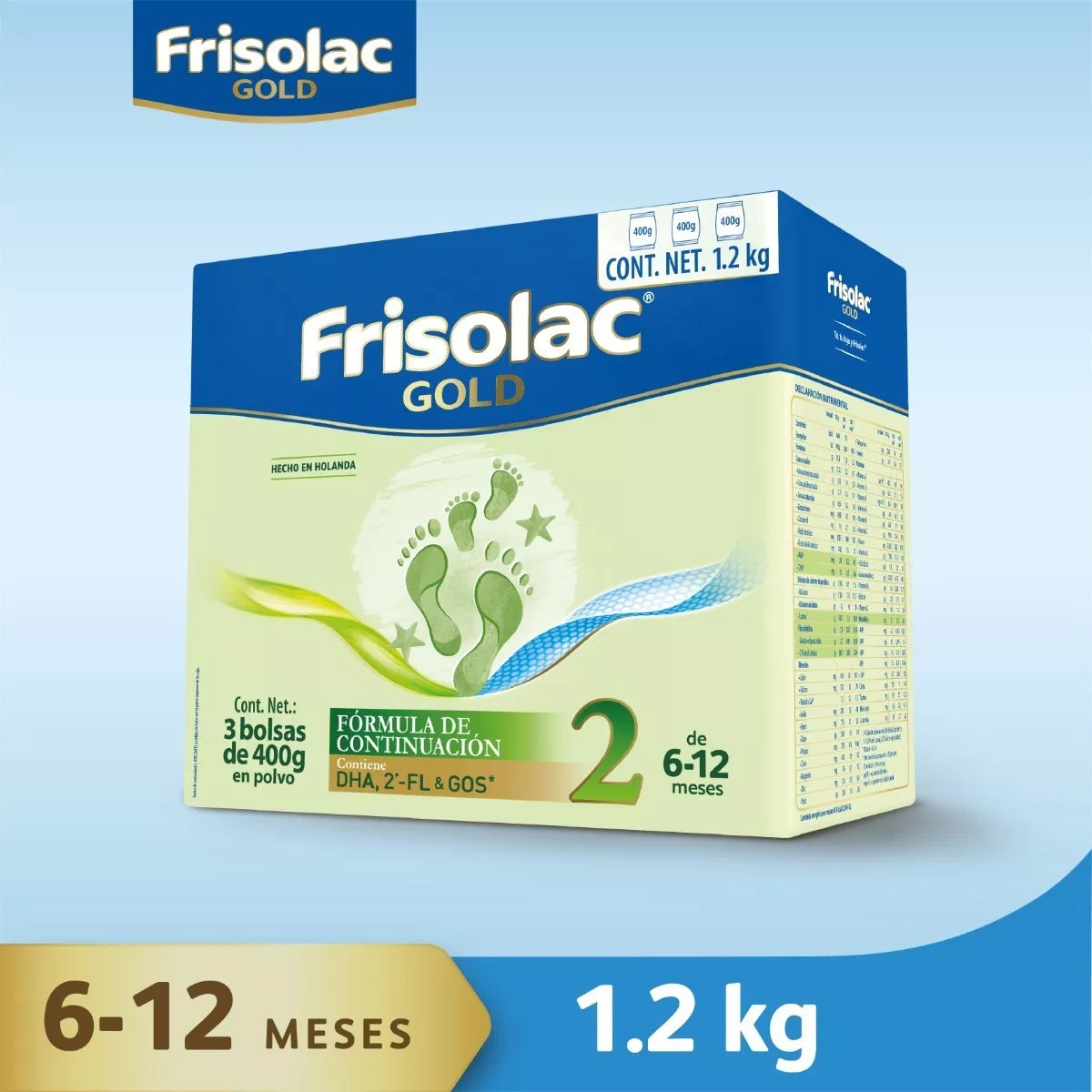Frisolac Gold 2 (6-12 Meses) Caja C/ 1.2 Kg