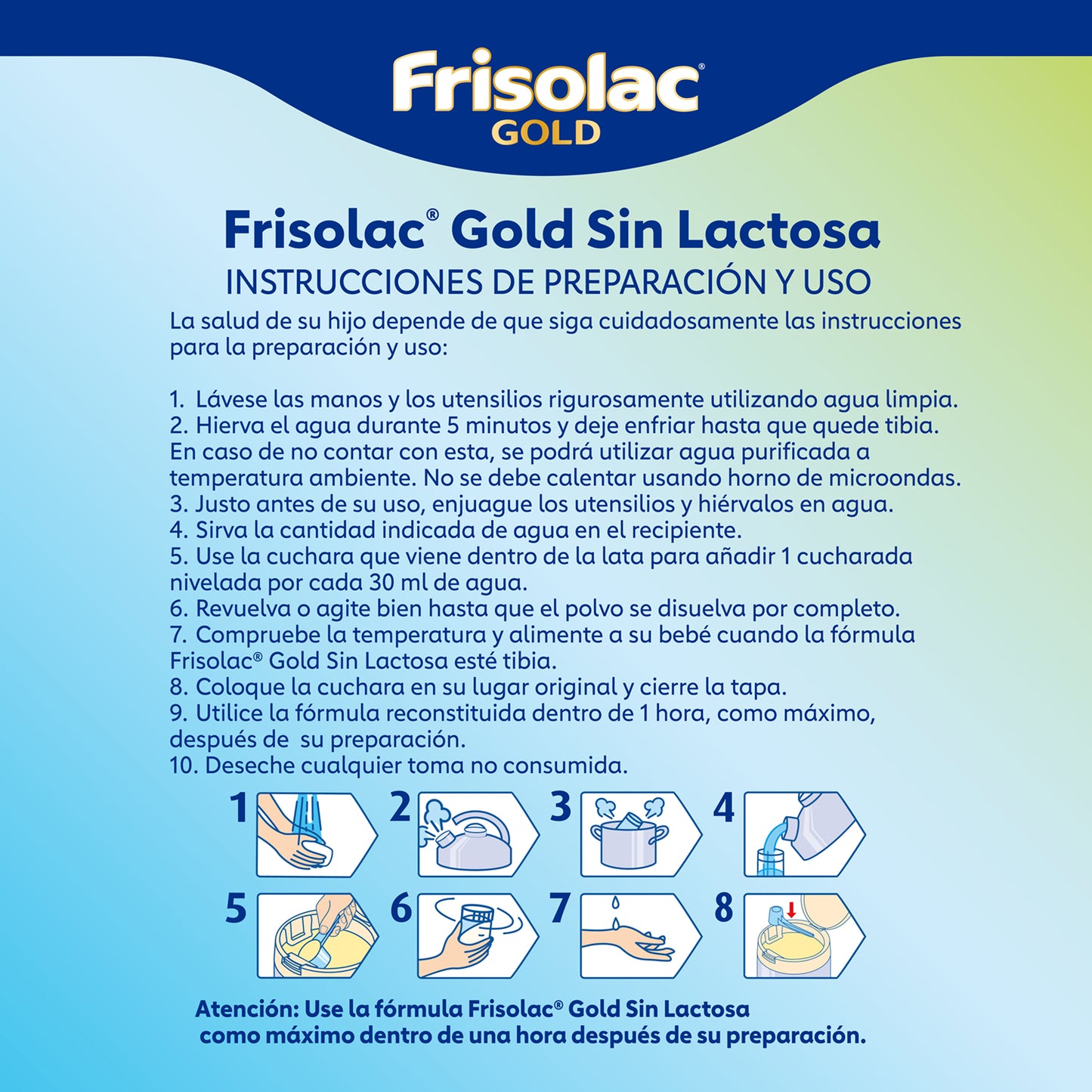 Frisolac Gold Sin Lactosa (0 A 12 Meses) Lata C/ 400 Gr