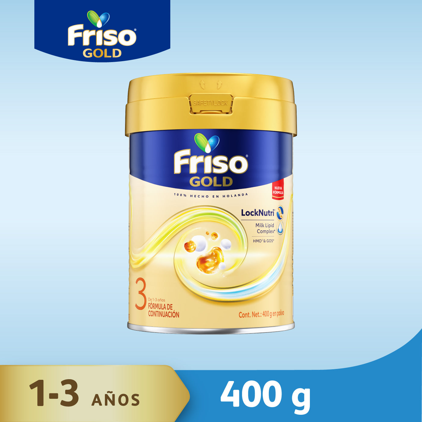 Friso Gold 3 (1-3 Años) Lata C/ 400 Gr