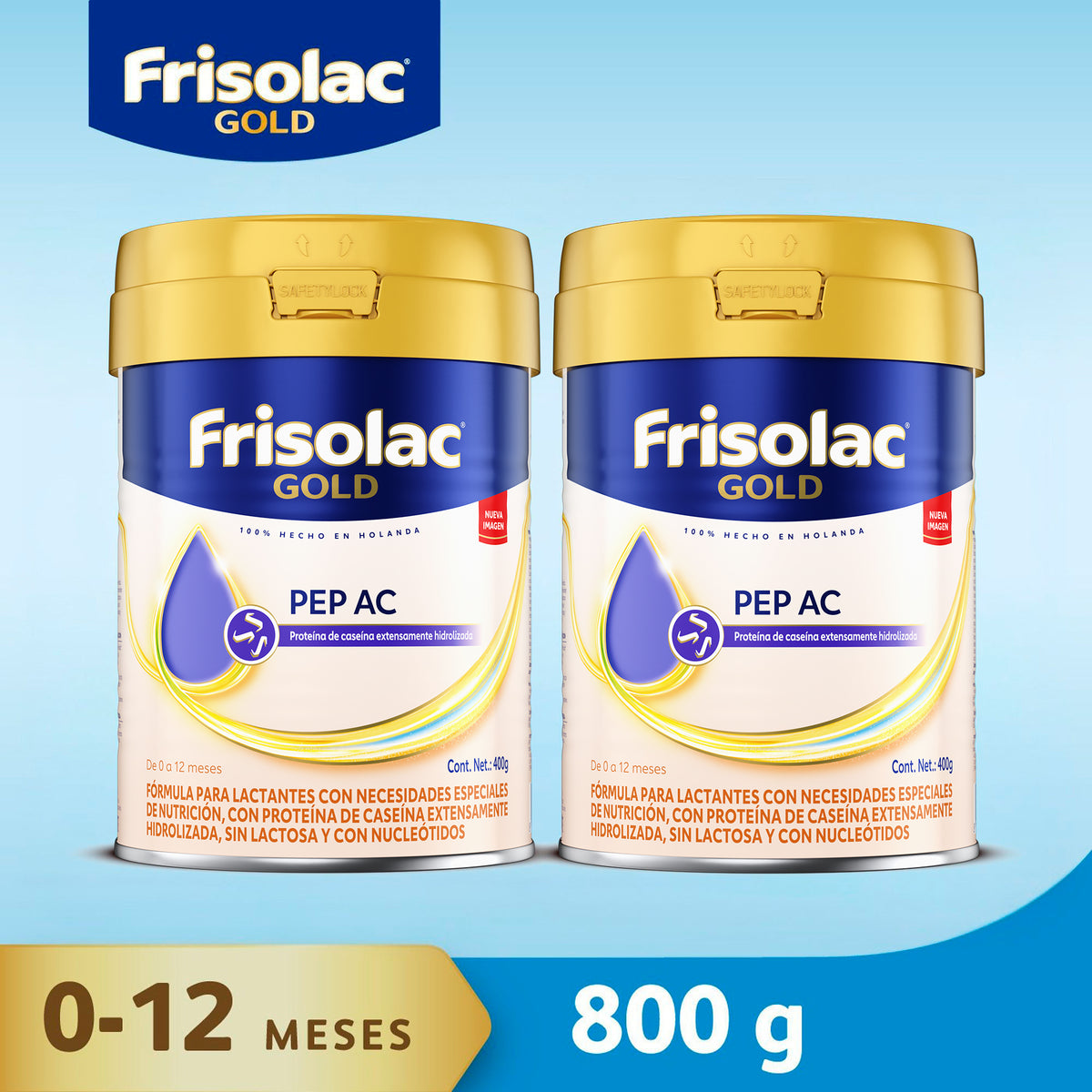 Frisolac Gold Pep A C (0-12 Meses) Pack 800 Gr | Tienda Friso