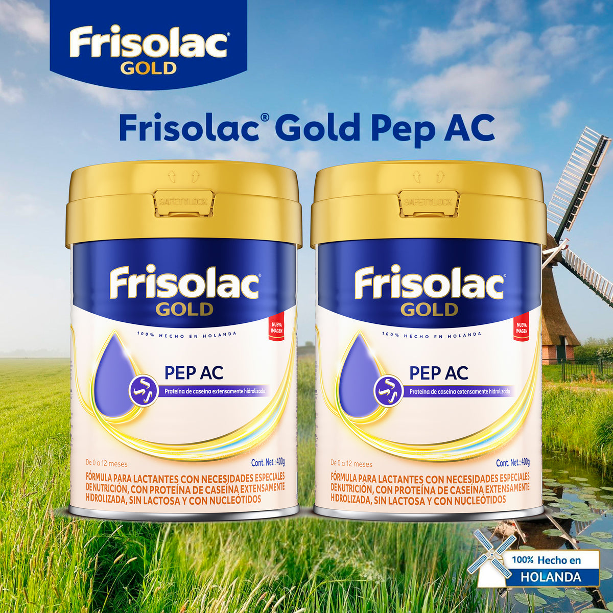 Frisolac Gold Pep A C (0-12 Meses) Pack 800 Gr | Tienda Friso