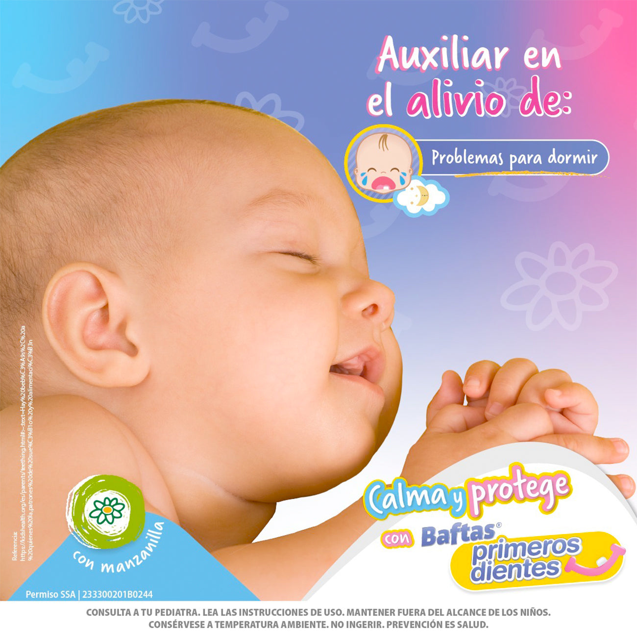 Baftas Primeros Dientes Caja C/Tubo 15ml