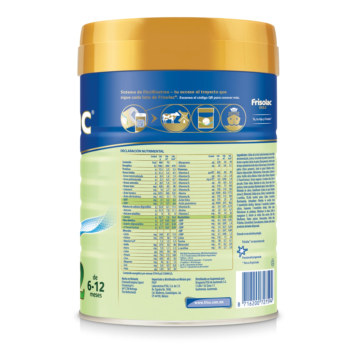 Frisolac Gold 2 Pack C/ 1.6 Kg