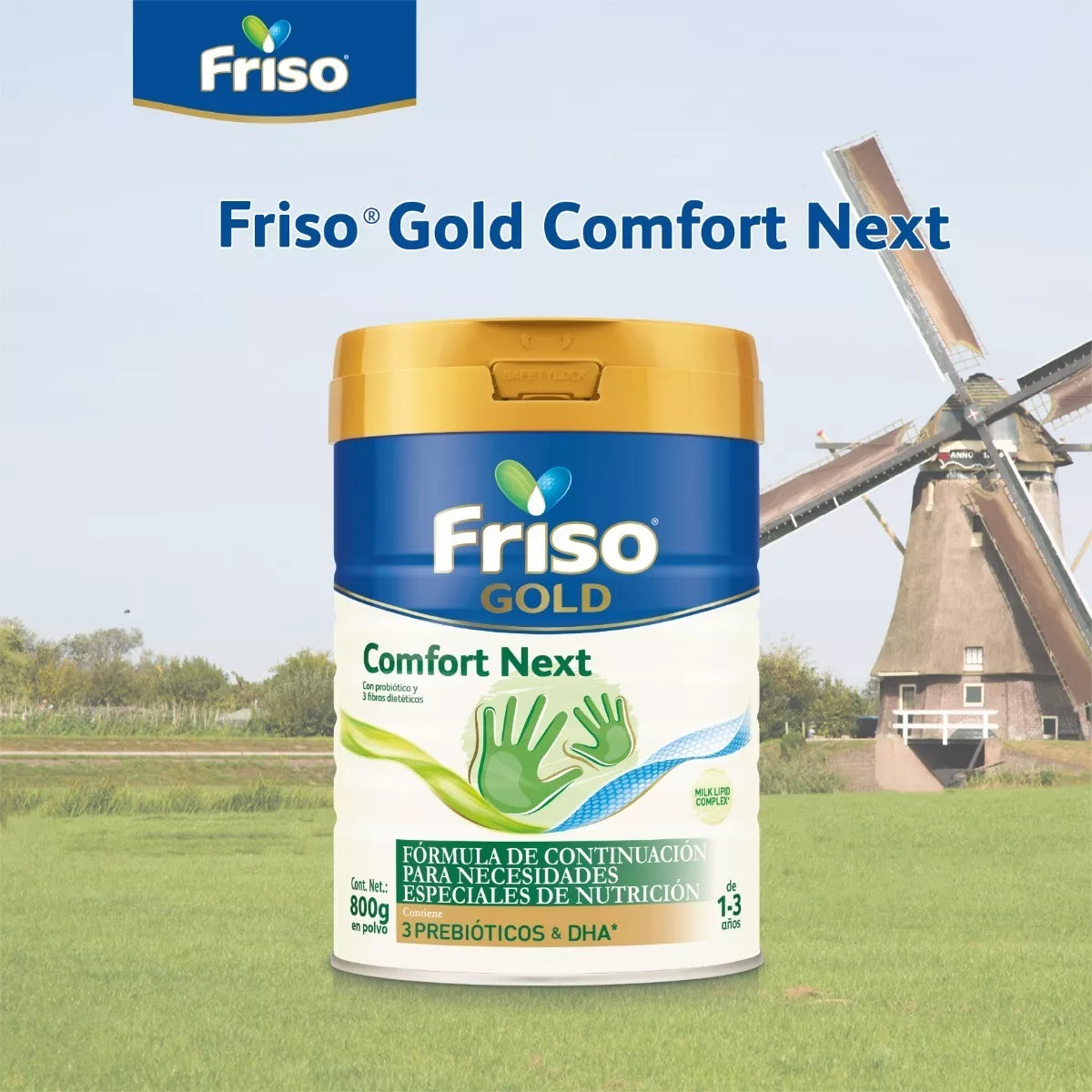 Friso Gold Comfort Next (1 A 3 Años) Lata Pack 1.6 Kg