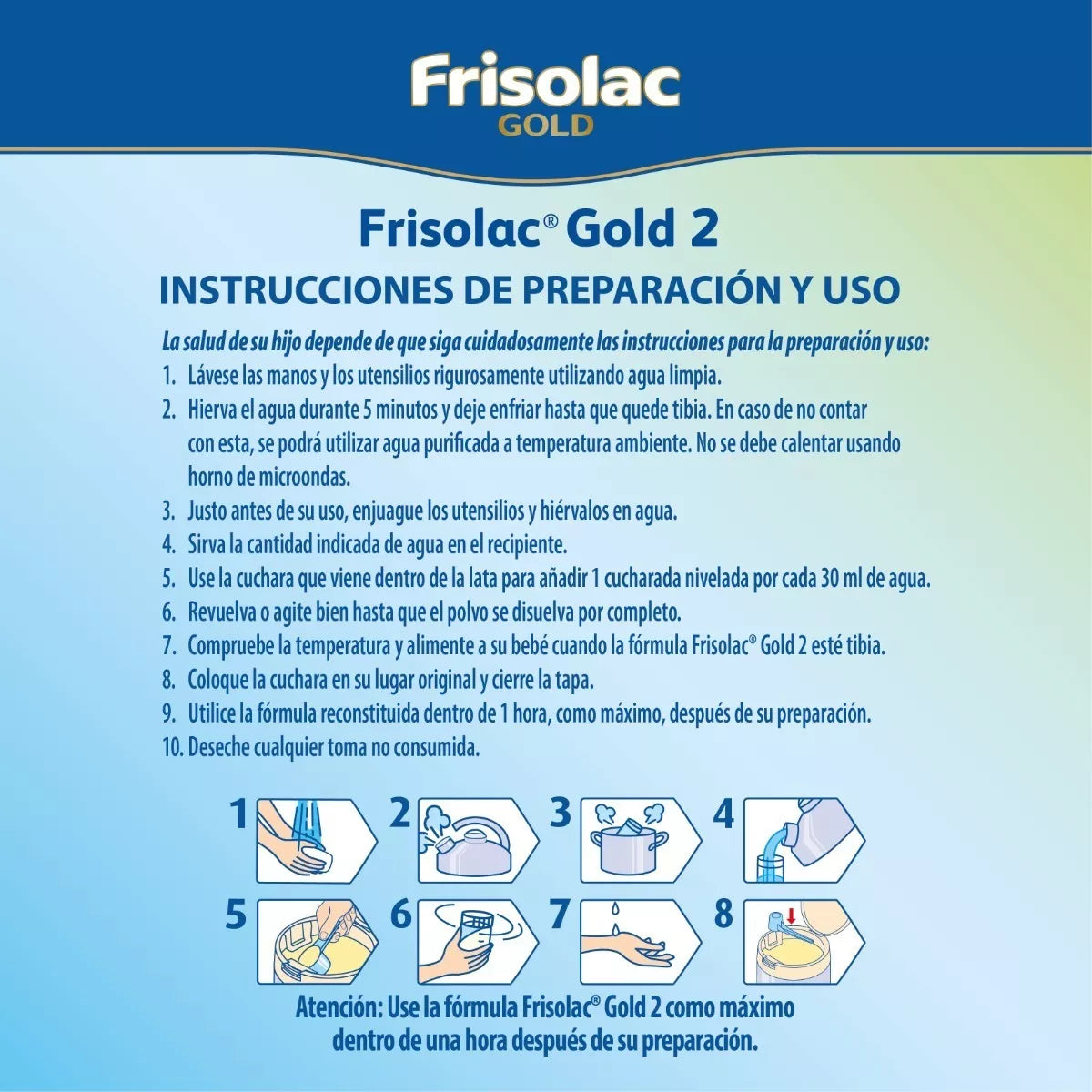 Frisolac Gold 2 (6-12 Meses) Caja C/ 1.2 Kg