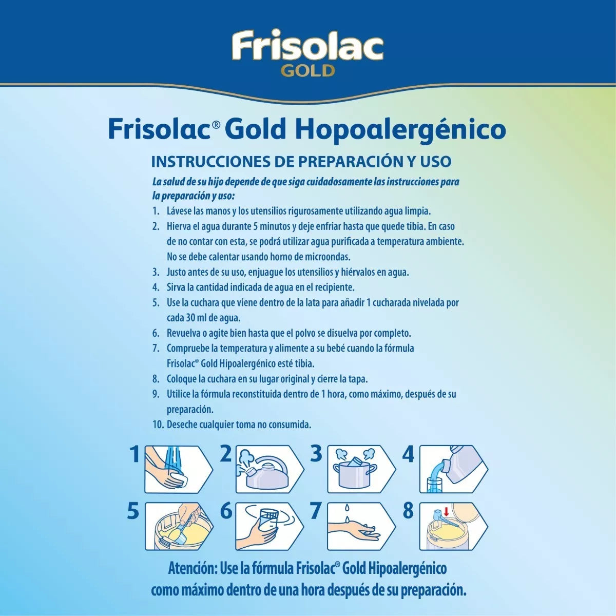 Frisolac Gold Hipoalergénico (0 A 12 Meses) Lata Con 400 Gr