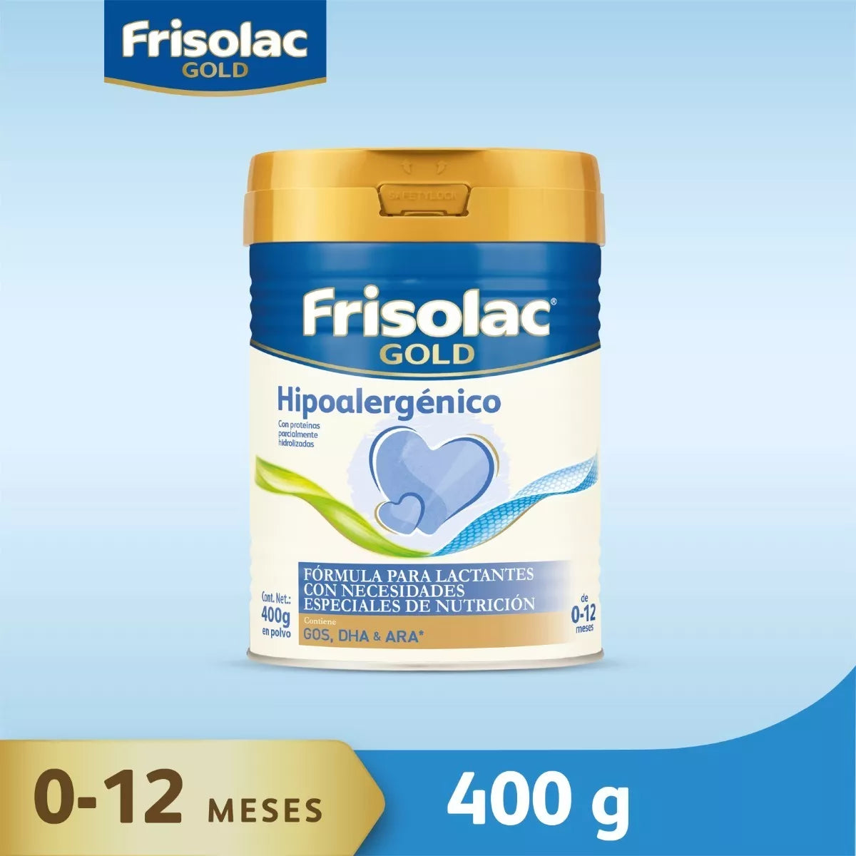 Frisolac Gold Hipoalergénico (0 A 12 Meses) Lata Con 400 Gr