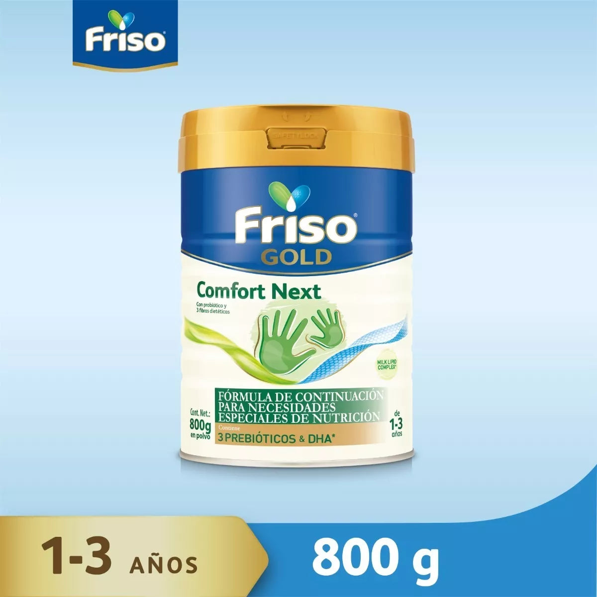 Friso Gold Comfort Next (1 A 3 Años) Lata C/ 800 Gr