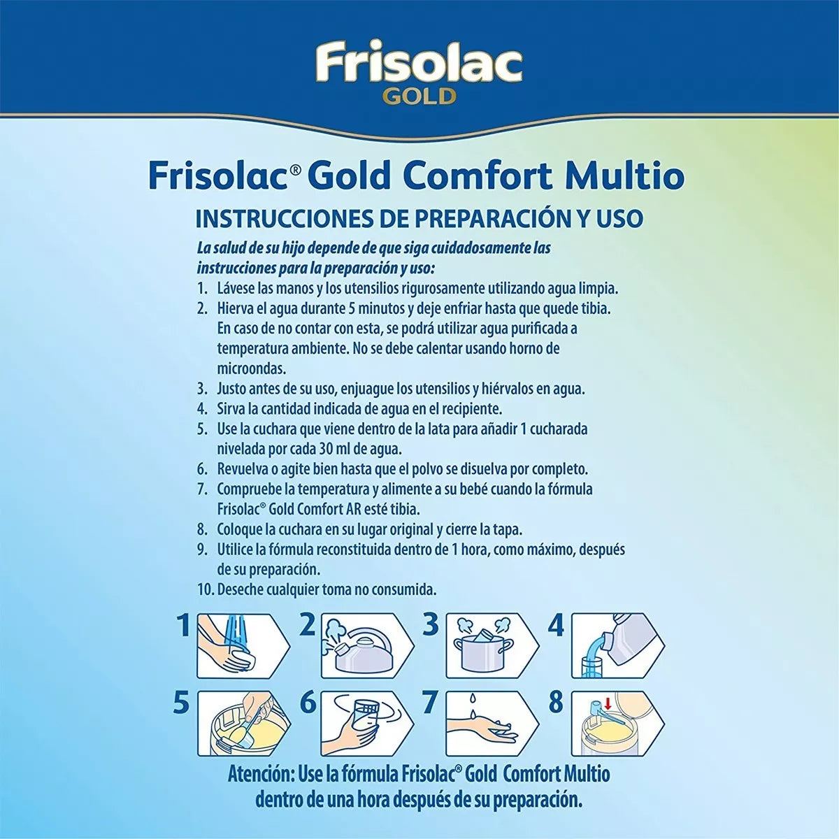 Frisolac Gold Comfort Multio (0-12 Meses) Pack C/ 1.2 Kg