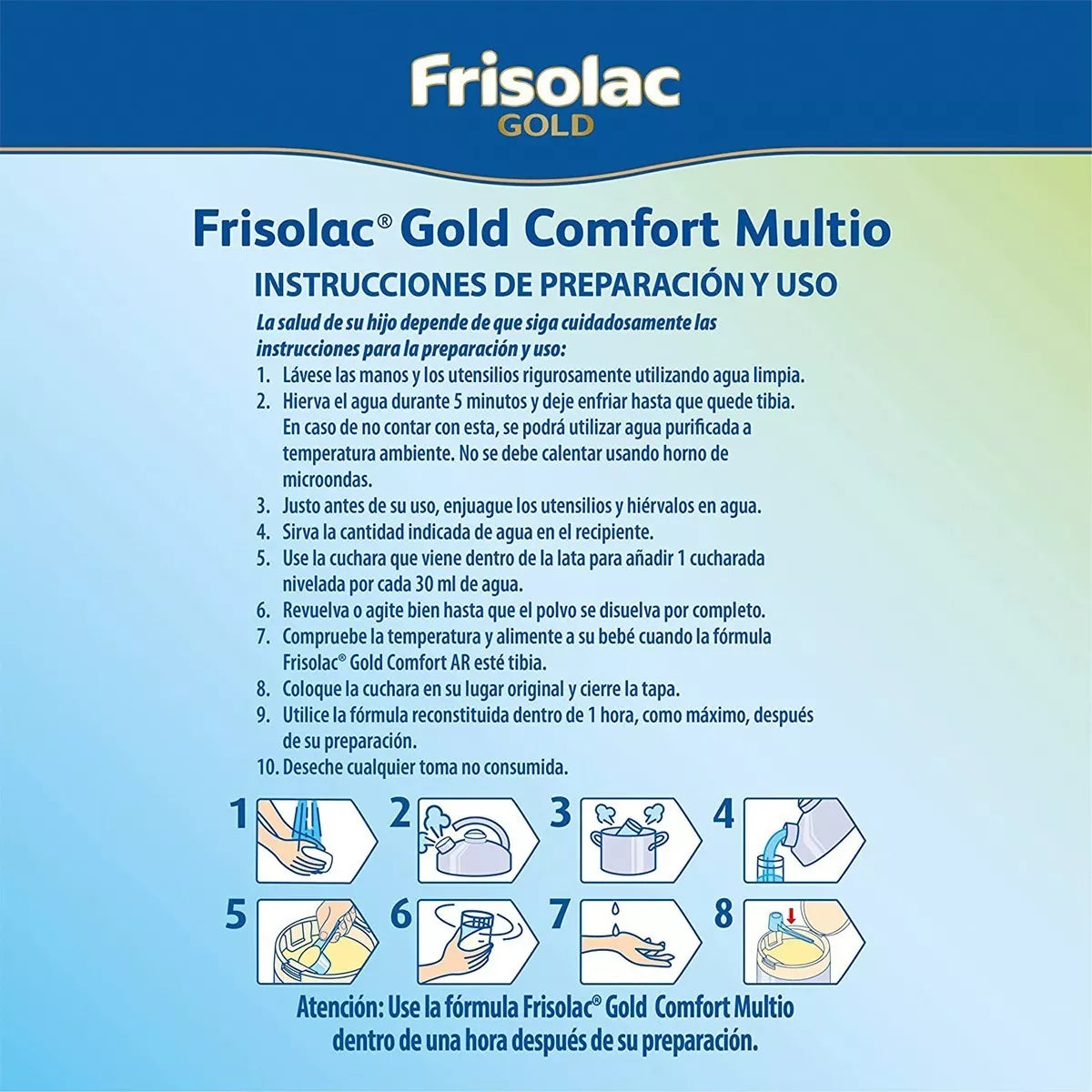 Frisolac Gold Comfort Multio (0-12 Meses) Lata C/ 400 Gr