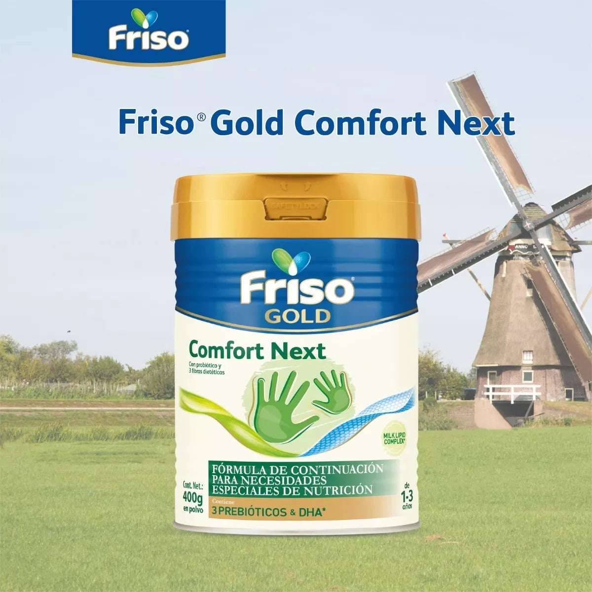 Friso Gold Comfort Next (1 A 3 Años) Lata C/ 400 Gr