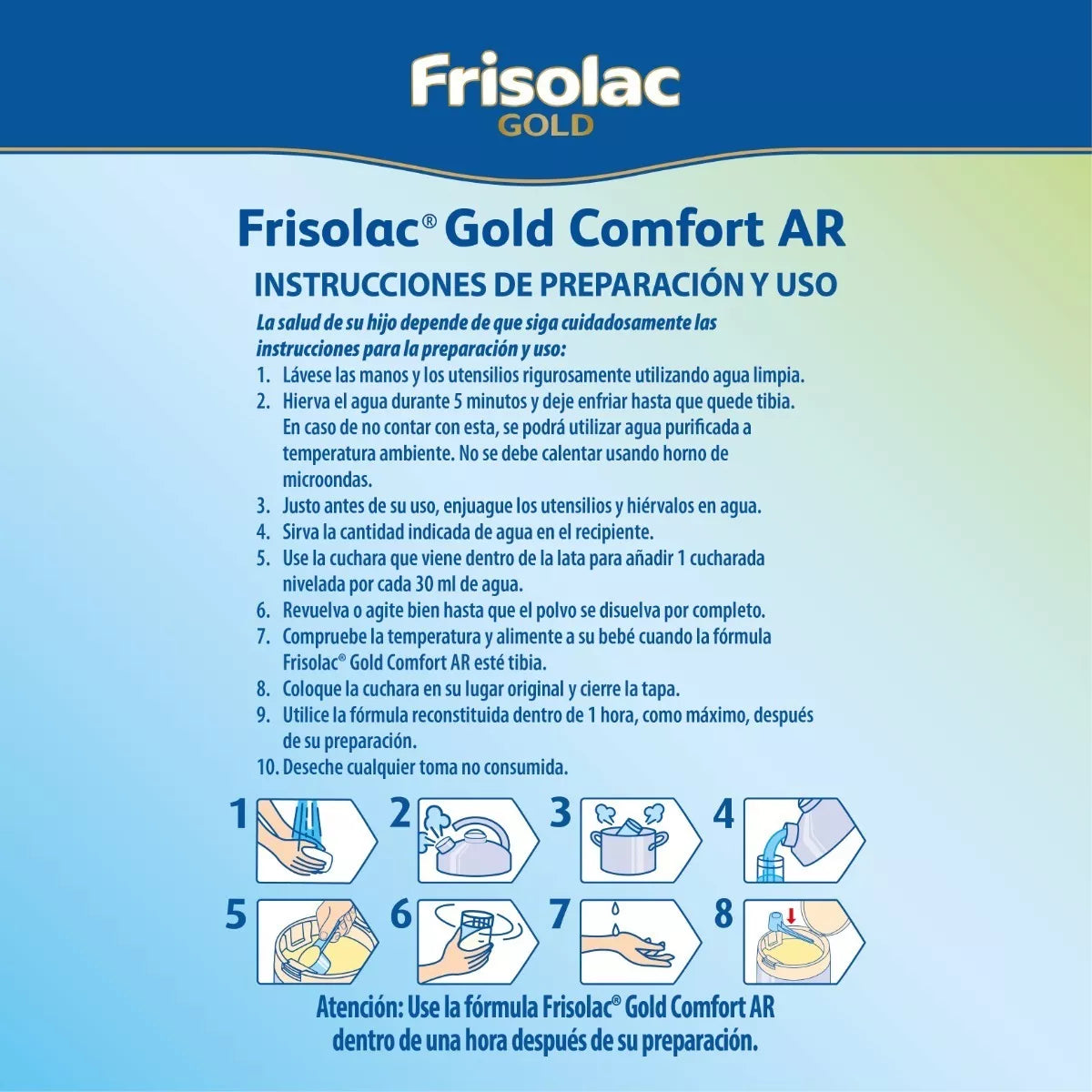 Frisolac Gold Comfort A R (0-12 Meses) Lata C/ 800 Gr