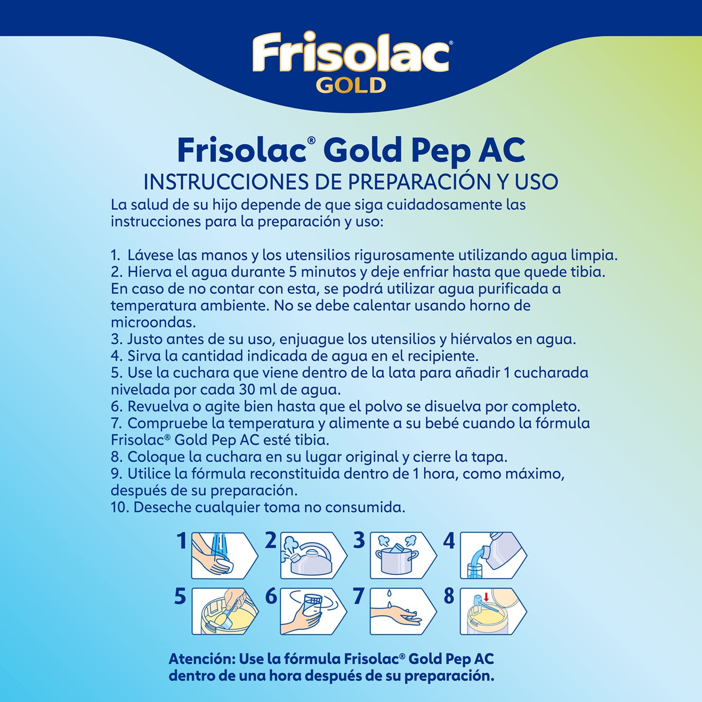 Frisolac Gold Pep A C (0 A 12 Meses) Pack Con 800 Gr