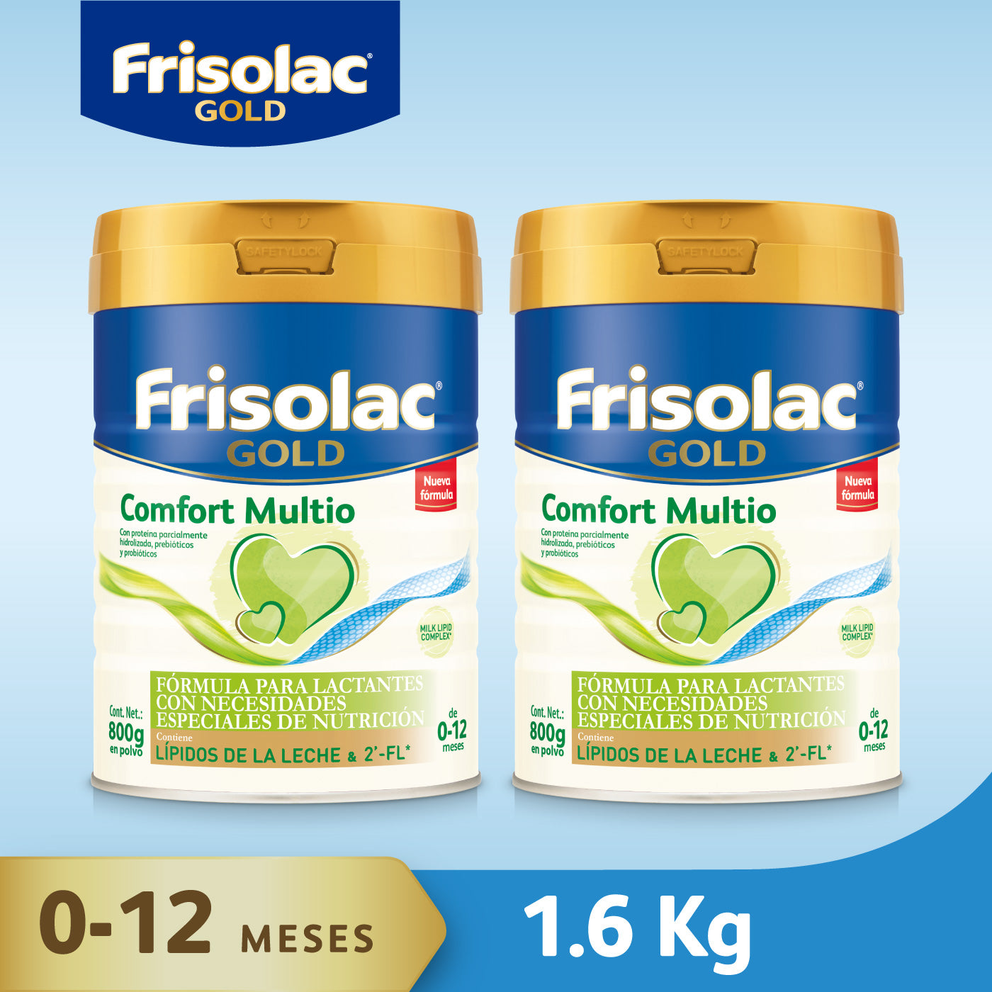 Frisolac Gold Comfort Multio (0-12 Meses) Pack C/ 1.6 Kg
