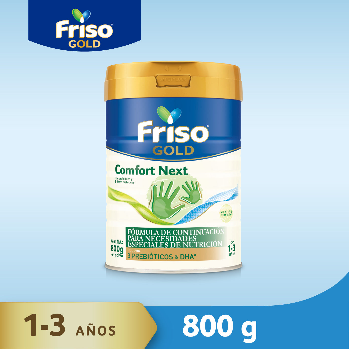 Friso Gold Comfort Next (1 A 3 Años) Lata C/ 800 Gr