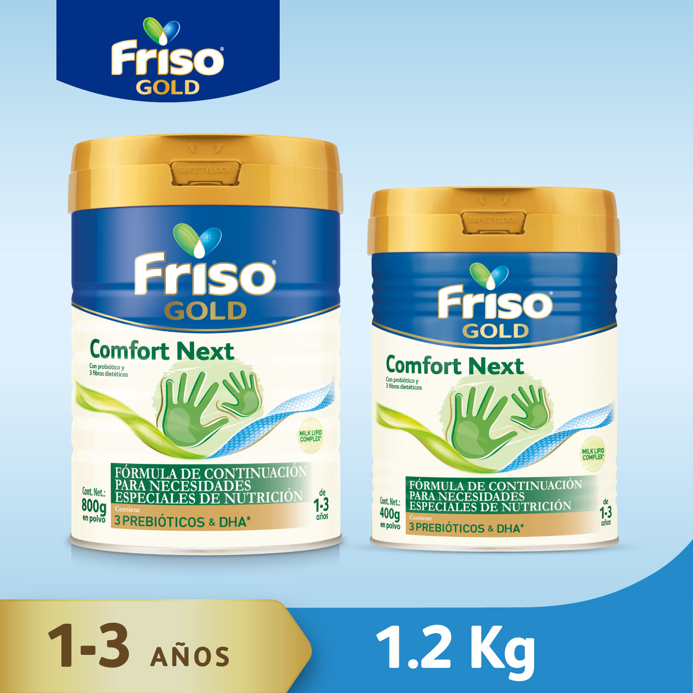 Friso Gold Comfort Next (1 A 3 Años) Pack C/ 1.2 Kg