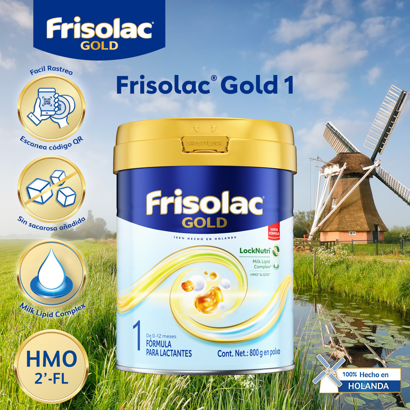 Frisolac Gold 1 (0-6 Meses) Lata C/ 800 Gr
