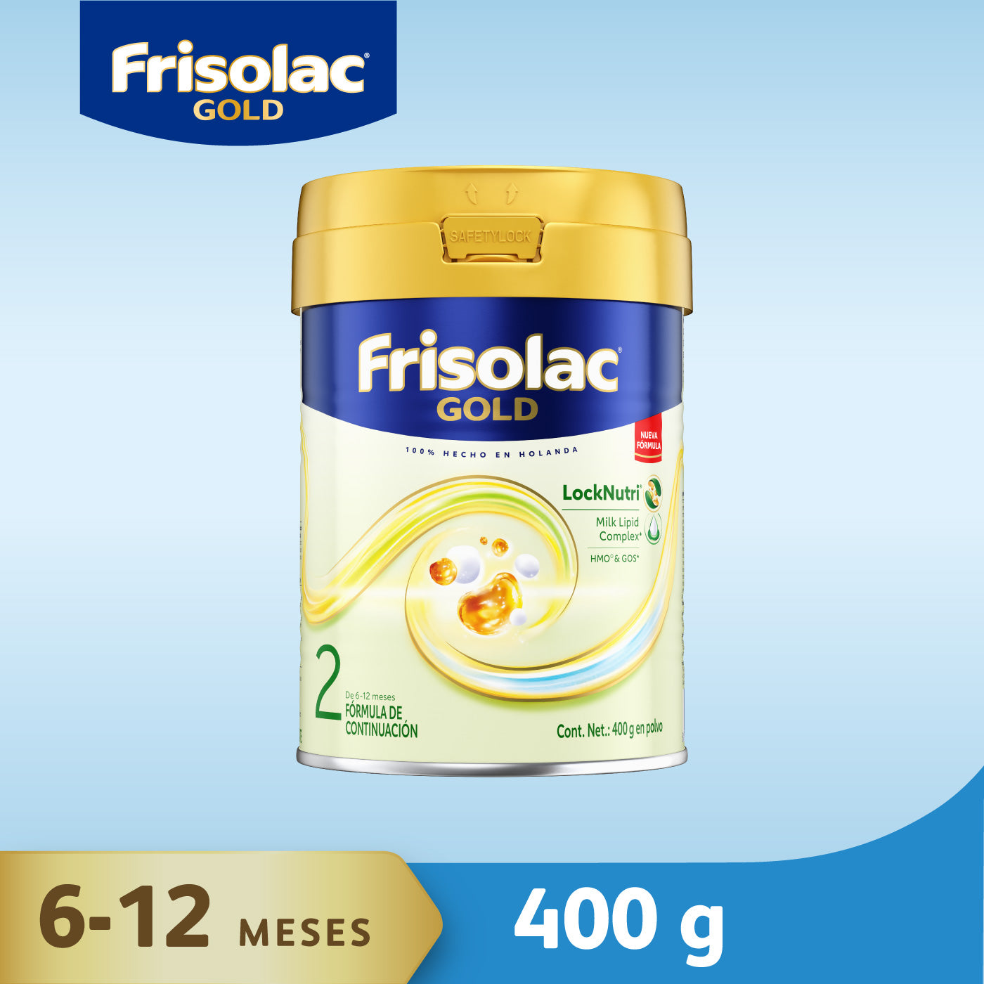 Frisolac Gold 2 (6-12 Meses) Lata C/ 400 Gr