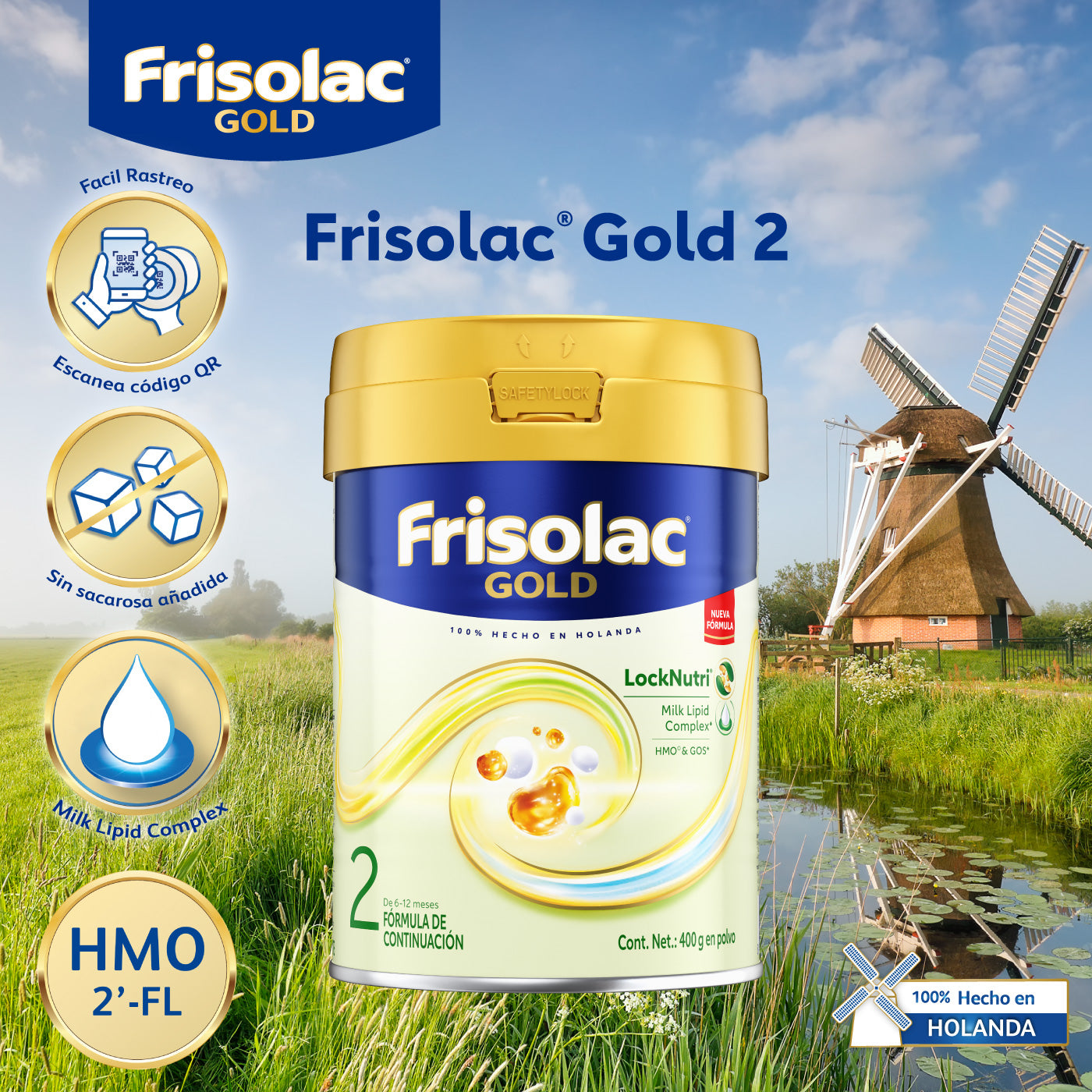 Frisolac Gold 2 (6-12 Meses) Lata C/ 400 Gr