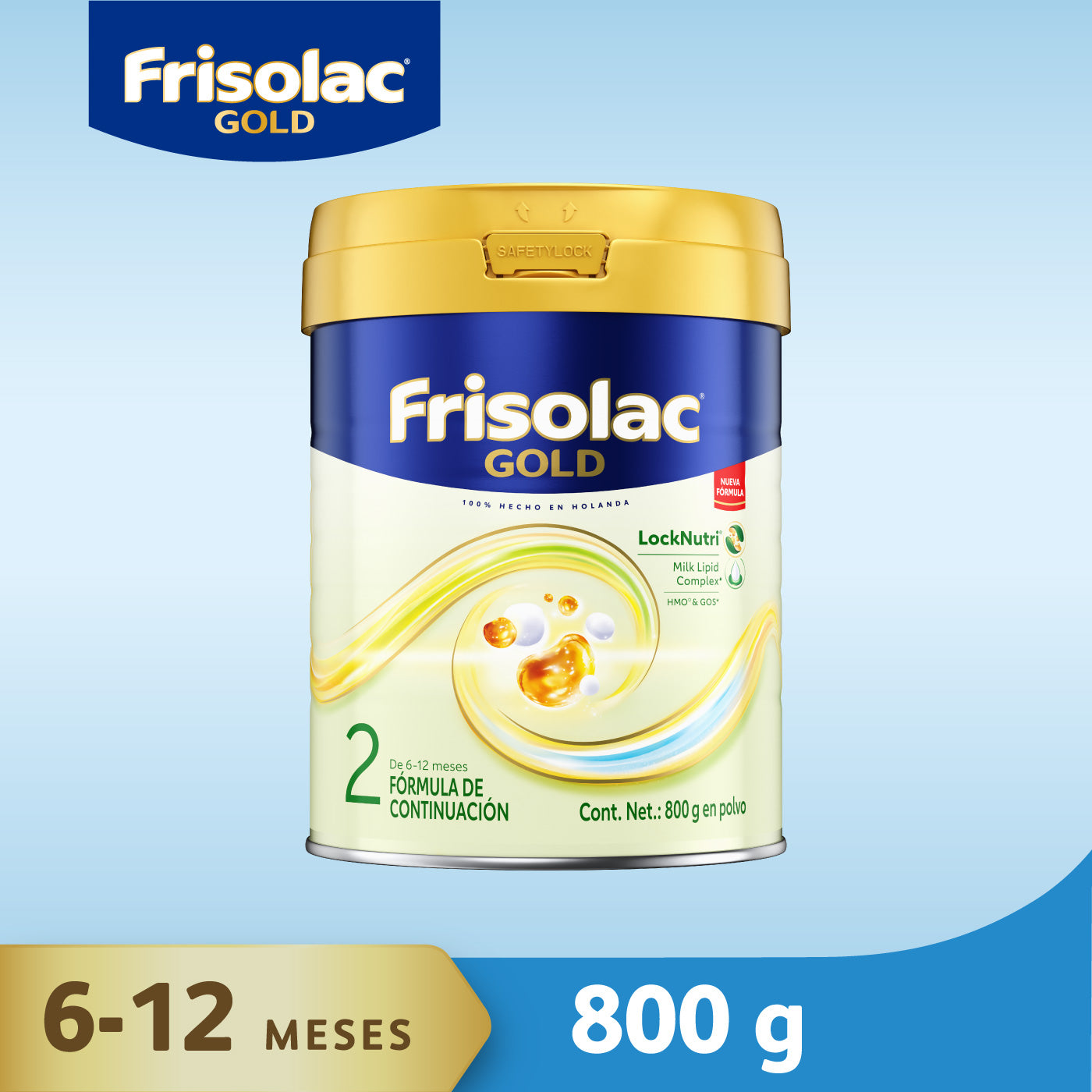 Frisolac Gold 2 (6-12 Meses) Lata C/ 800 Gr