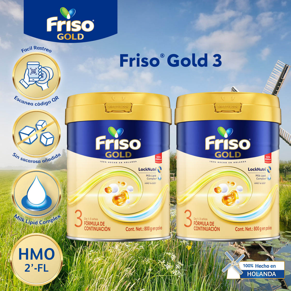 Friso Gold 3 (1-3 Años) Pack C/ 1.6 Kg