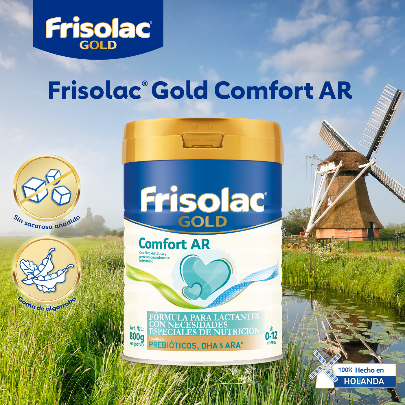 Frisolac Gold Comfort A R (0-12 Meses) Lata C/ 800 Gr