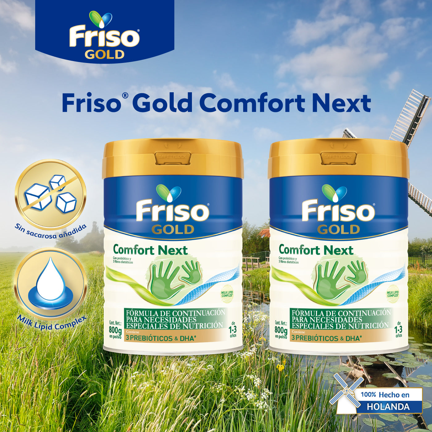 Friso Gold Comfort Next (1 A 3 Años) Lata Pack 1.6 Kg