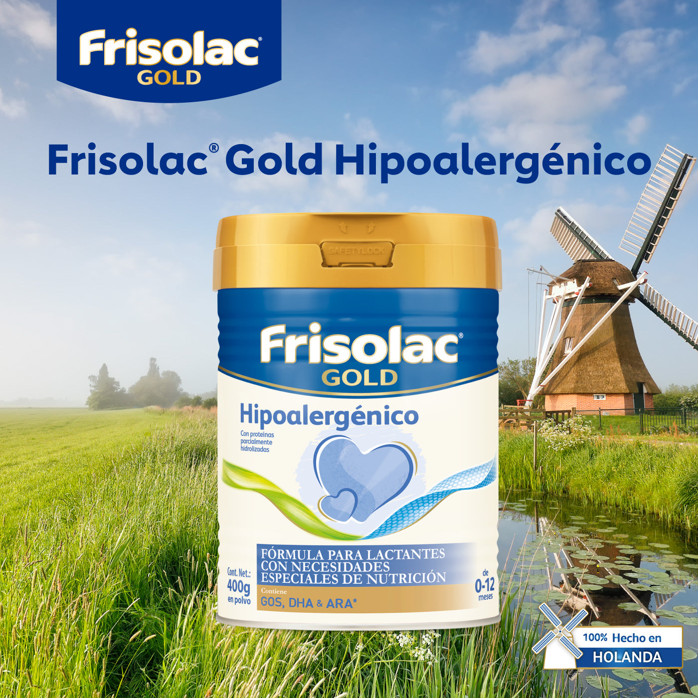 Frisolac Gold Hipoalergénico (0 A 12 Meses) Lata Con 400 Gr