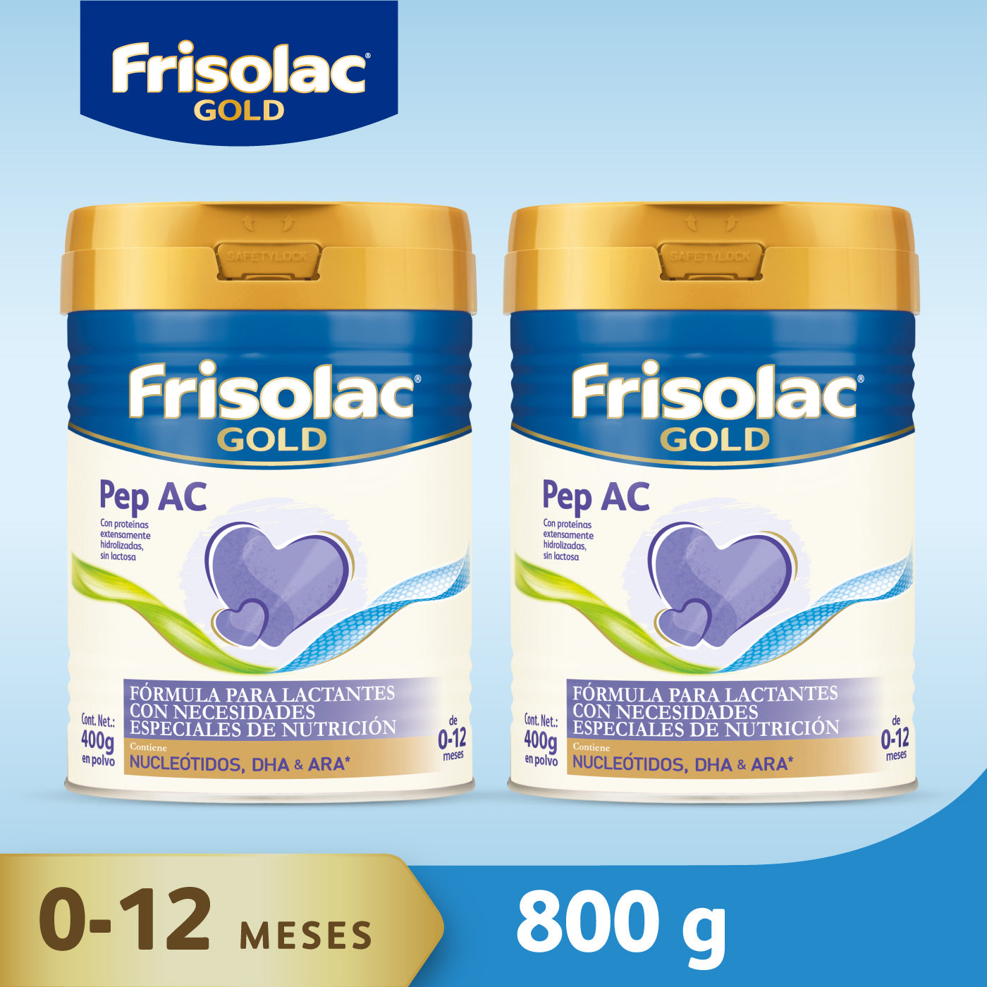 Frisolac Gold Pep A C (0 A 12 Meses) Pack Con 800 Gr