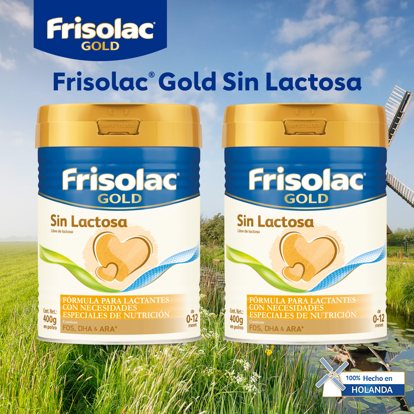 Frisolac Gold Sin Lactosa (0 A 12 Meses) Pack C/ 800 Gr