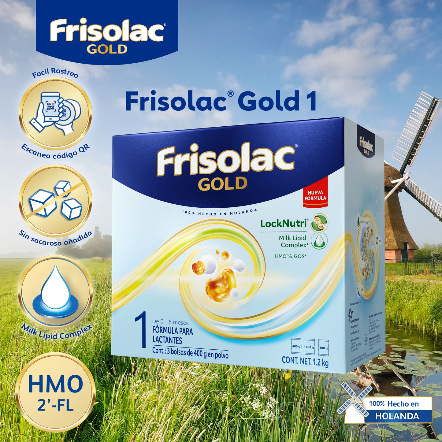 Frisolac Gold 1 (0-6 Meses) Caja C/ 1.2 Kg