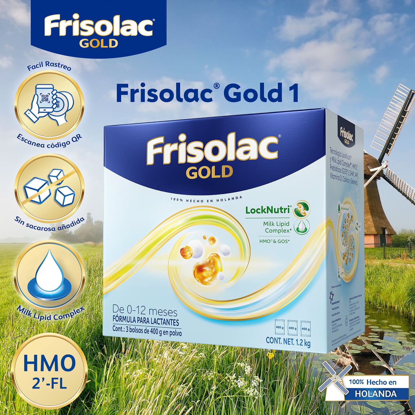 Frisolac Gold 1 (0-12 Meses) Caja C/ 1.2 Kg